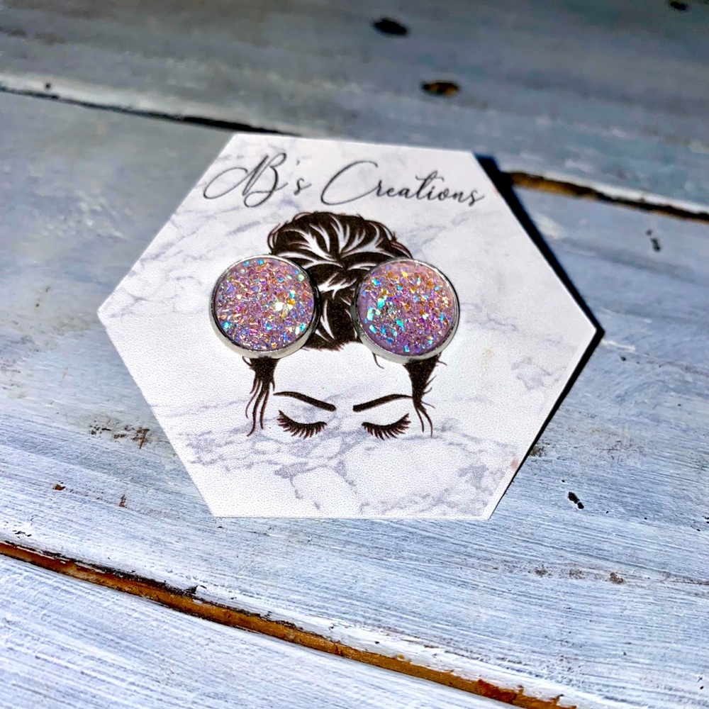 Druzy Stud Earrings